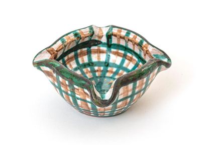 null Robert PICAULT (1919-2000)
An earthenware ashtray with monogrammed geometric...