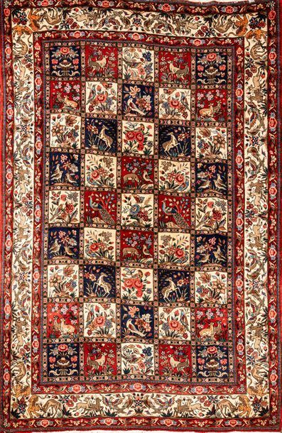 null Carpet Bakhtiar Djahad (Iran) circa 1985
Lambswool velvet on cotton foundations....