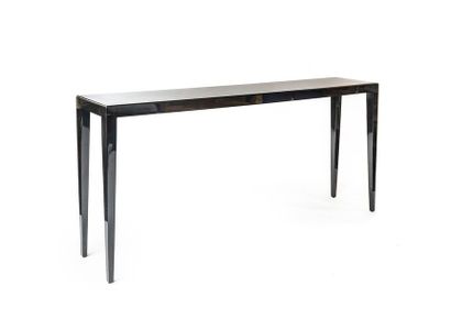 null Console in black lacquered wood, circa 2010
W. 200 x H. 91 x D. 35 cm