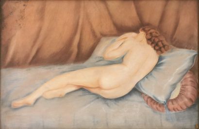 null Lucienne MENAUT-CAUSSÉ (École du XXe siècle)

Nu féminin endormie

Pastel sur...