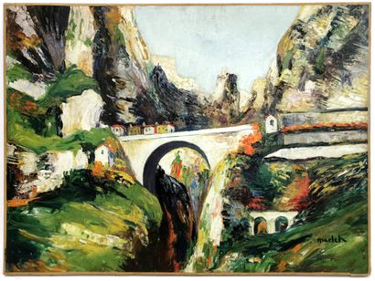null Élisée MACLET (1881-1962)

Les Gorges du Loup, 1926

Huile sur toile signée

Étiquette...