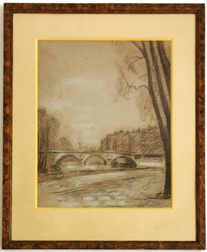null Pascal Émile TROÏLI (1882-1960)

Le pont au Change

Fusain, crayons blanc et...