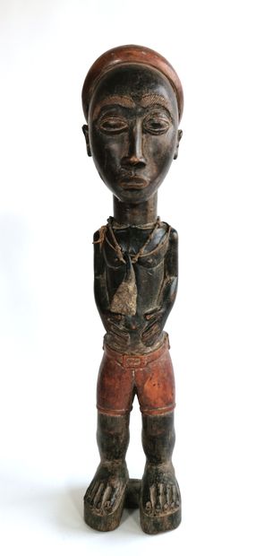null BAOULÉ (Côte-d'Ivoire)

Statuette en bois sculpté polychrome

H. 39 cm