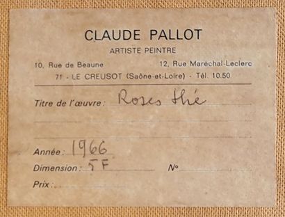 null Claude PALLOT (1901-1987)

Roses thé, 1966

Huile sur panneau d'isorel signée...