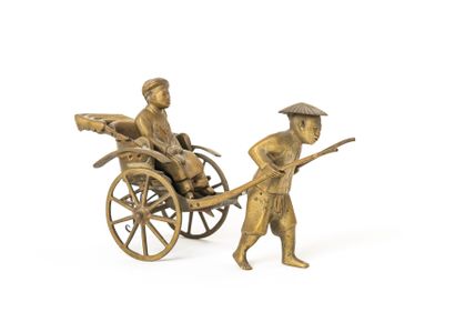 null INDOCHINA, The rickshaw

Bronze figurine, removable figures

Work around 1950

H....