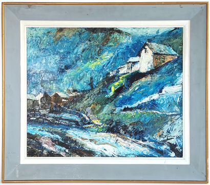 null Joseph ESPALIOUX (1921-1986) [painter from Ariège]

Le Castel near Ax-les-thermes

Oil...
