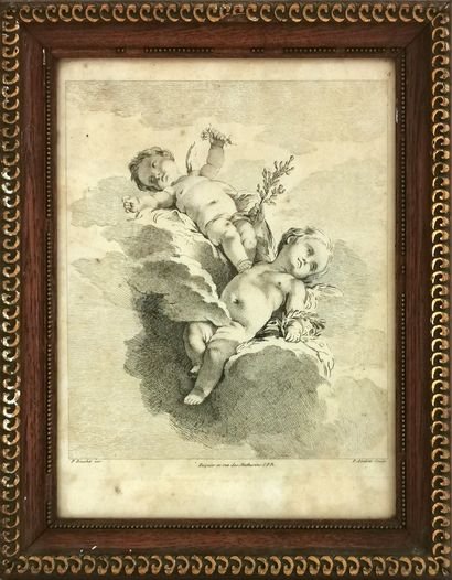 null According to François BOUCHER

Angelots

Drypoint engraving sculpted by Pierre...