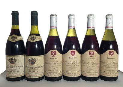null 2 bottles Chambolle-Musigny, Maison Dufouleur Père Fils, 1989 (1 to 4 cm; e.t.h;...