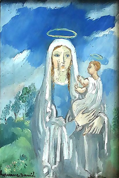 null Hermine DAVID (1886-1970)

Virgin and Child

Oil on canvas signed

18 x 14 cm

Small...