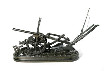 null 20th Century School

The plough

Bronze with brown patina

L. 23.5 x W. 10.5...