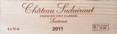 6 Bouteilles Château Suduiraut, C1 Sauternes,...