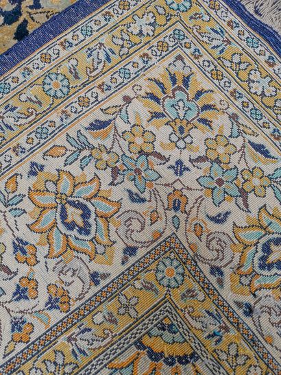 null Thin Silk Ghum Carpet - Iran, Shah's time, circa 1965/70

Dimensions: 253 x...
