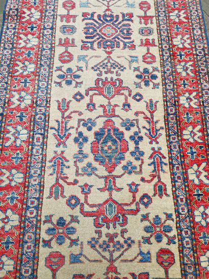 null Carpet gallery Kazak - South Caucasus, circa 1980

Dimensions: 310 x 83 cm

Technical...
