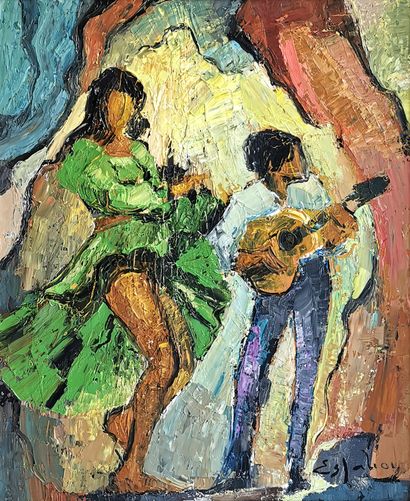 null Joseph ESPALIOUX (1921-1986) [painter from Ariège].

Flamenco

Oil on canvas...