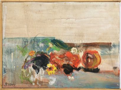 null Robert HANÈS (1920-1998)

Still life with flowers

Oil on panel

46 x 61 cm

Framed,...