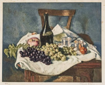 null Charles GUÉRIN (School of the 20th century)

Still life with fruits and bottle...