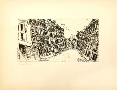 null Henri LANDIER (born 1935)

View of a city, circa 1963

Etching on paper of the...