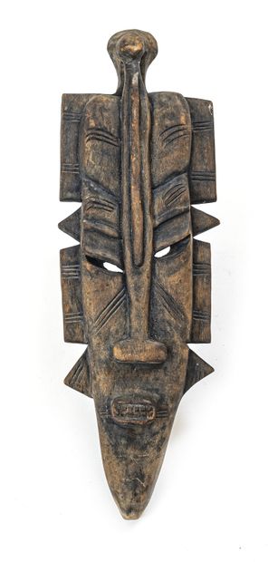null François SANON (School of the 20th century)

Tribal mask in hollowed out and...
