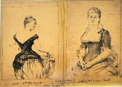 null Gustave COURTOIS (1852-1923)

Portraits of Miss Alice Régnault and Madame La...