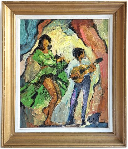 null Joseph ESPALIOUX (1921-1986) [peintre ariègeois]

Flamenco

Huile sur toile...