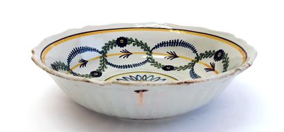 null NEVERS

Tanniferous earthenware bowl decorated with a central stylized flower...