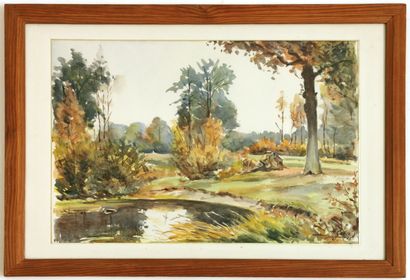 null Henri GATINEAU (20th century school)

The pond

Watercolour on paper signed...