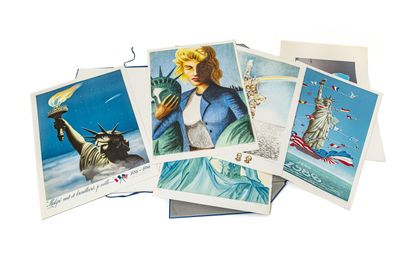 null CENTENARY OF THE STATUE OF LIBERTY

Lithographs by Michel DUBRE, Michel LACOSTE,...