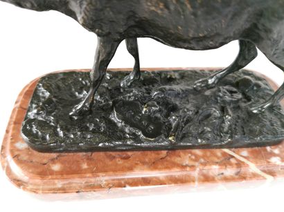 null D'après Pierre-Jules MÈNE (1810-1879)

Cerf

Bronze à patine brune-verte signé...