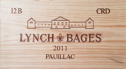 null 12 Bouteilles Château Lynch-Bages, GCC5 Pauillac, 2011 (1 étiquette trois petites...