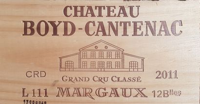 null 12 Bouteilles Château Boyd-Cantenac, GCC3 Margaux, 2011 

Caisse bois



Lot...