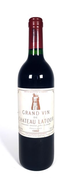 null 1	 Bouteille 	Château Latour 1992, 	GCC1 Pauillac		 (e.t.h légères à e.l.s)
