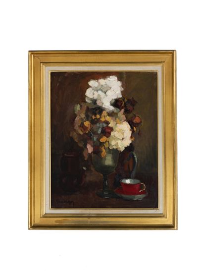 null Gustave HERVIGO (1896-1993)

Still life with bouquet

Oil on canvas signed

61...