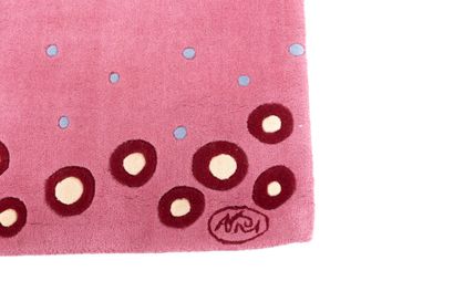 null D'après Jean ARP (1886-1966)

Original tapis contemporain à fond rose à médaillon...