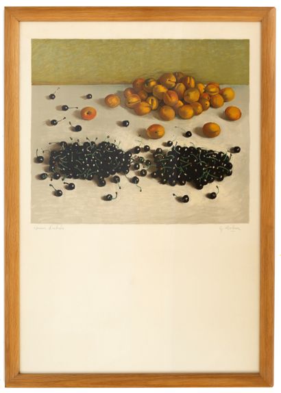 null Georges ROHNER (1913-2000) 

Nature morte aux fruits

Lithographie en couleur...