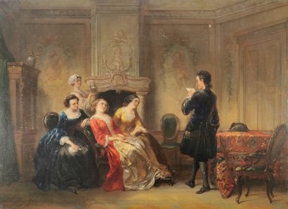 null Henricus Engelbert REYNTJENS (1817-1900)

Reading in the salon

Oil on panel...