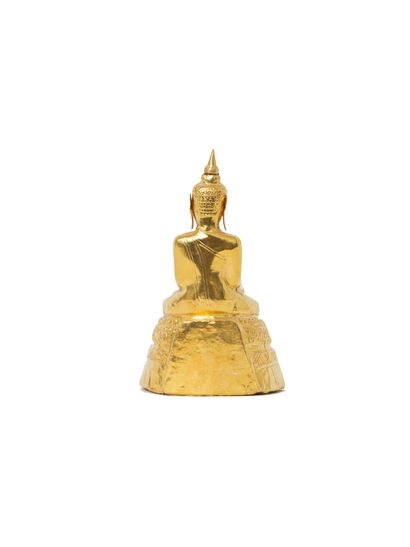 null Cambodia or Thailand, Ayutthaya Kingdom, late period

A gold embossed Buddha...