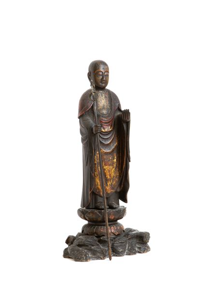 null Japon, XIXe siècle 

Belle sculpture représentant le bouddha Jizo Bosatsu (Ksitigharba...