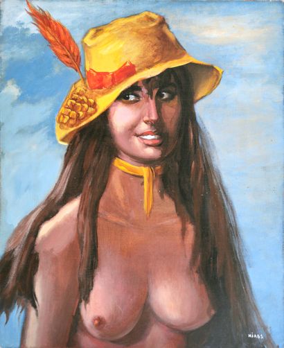null HJABS (School of the 20th century)

Female nude with hat

Acrylic on canvas...