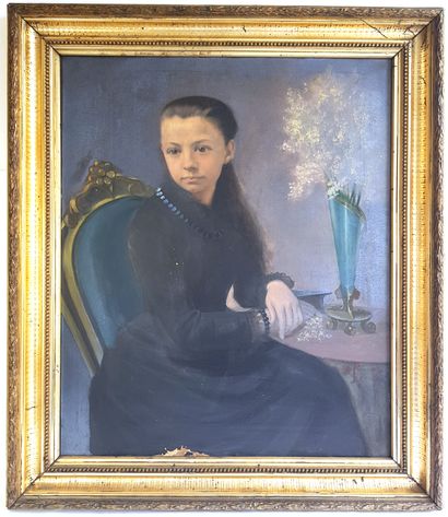 null DULERCY-PARMENTIER (École de la fin du XIXe siècle)

Portrait de jeune fille...
