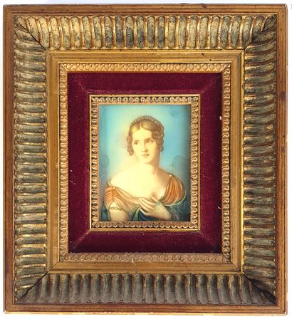 null School of the 19th century

Portrait of an Elegant Lady

Rectangular miniature...