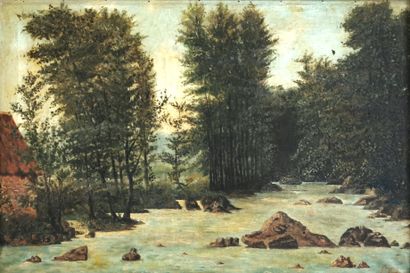 null Schools of the XIXth century

View of a River, Mountain Lake

Two oil on canvas...