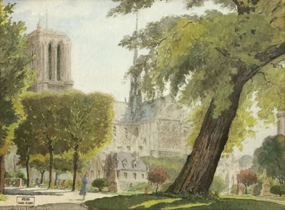 null Daniel ROGIER (1893-1960)

Notre-Dame de Paris

Watercolour on paper signed...