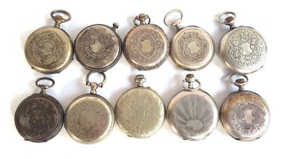 null Ten silver plated pocket watches

Diameter between 4,4 and 4,9 cm

Unverified...