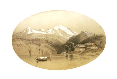 null École des XVIIIe et XIXe siècles

Les pêcheurs, Lac de montagne, Pêcheurs amarrés,...