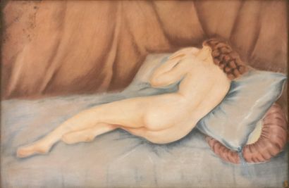 null Lucienne MENAUT-CAUSSÉ (School of the 20th century)

Sleeping female nude

Pastel...
