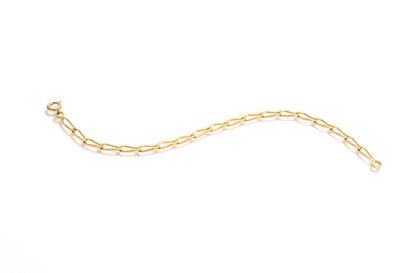 Gold-plated bracelet with horse link 
L....