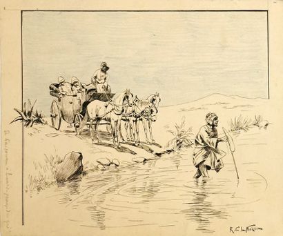 null Raymond de La NÉZIÈRE (1865-1953)

The crossing of the ford

Ink and colored...