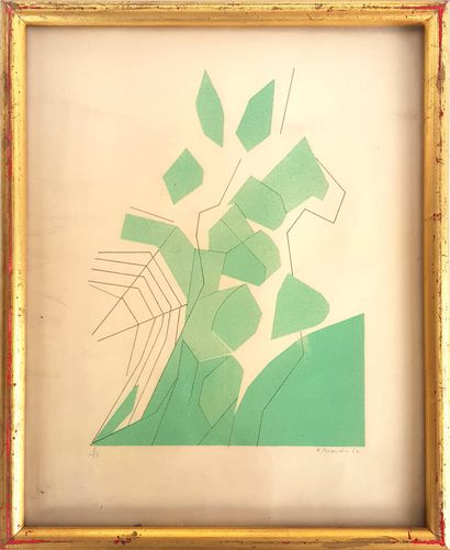 null André BEAUDIN (1895-1979)

Composition 

Lithographie signée et numérotée 8/25

34...