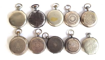null Ten silver plated pocket watches

Diameter between 4,2 and 4,6 cm

Unverified...