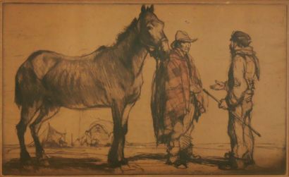 null COUZENS (École du XXe siècle)

Roms au cheval

Gravure à l'eau forte

22 x 38,5...